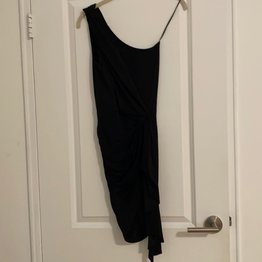 Little black one sleeved dress